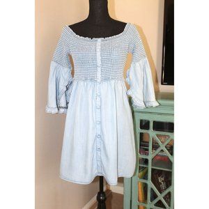 Venus chambray flare sleeve dress 10